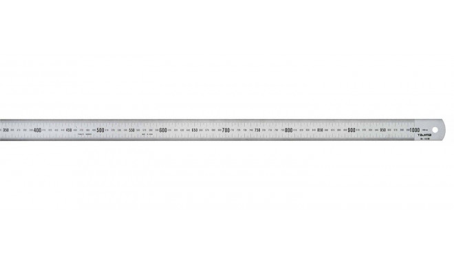 Stainless steel ruler 1000 x 35 mm chrome, JIS class 1