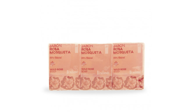 LIXONE ROSA MOSQUETA jabón piel sensible 3 x 125 gr