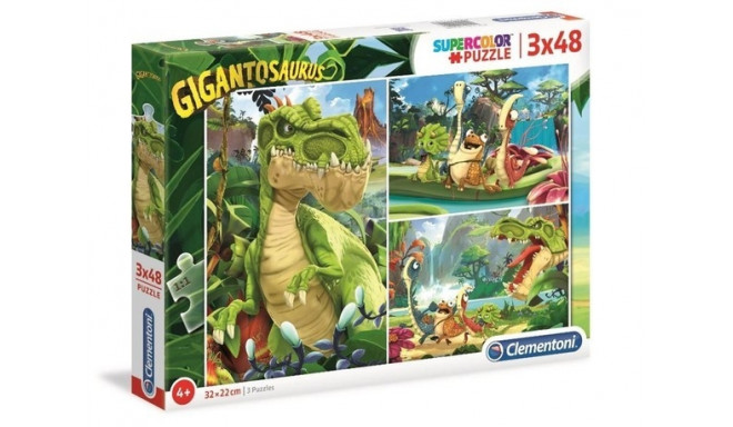 Clementoni pusle Gigantosaurus 3x48tk