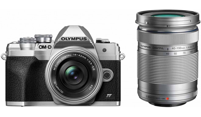 Olympus OM-D E-M10 Mark IV + 14-42mm + 40-150mm, silver