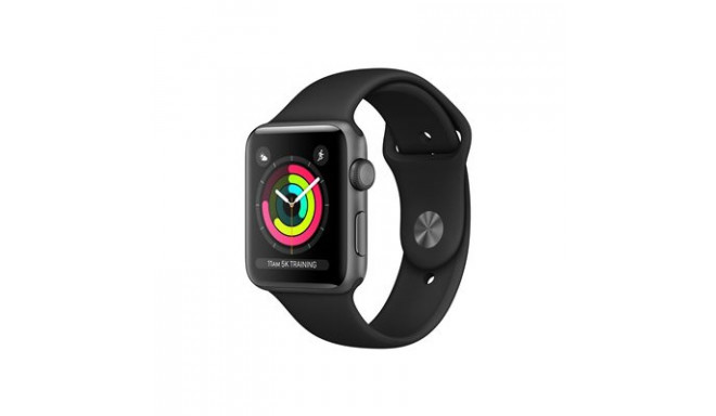 Apple Watch Series 3 GPS 38mm Sport Band, space gray/black