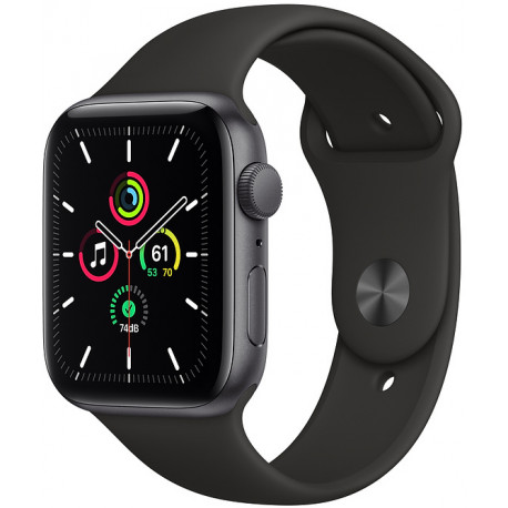 Apple Watch SE GPS 44mm Sport Band, space gray/black