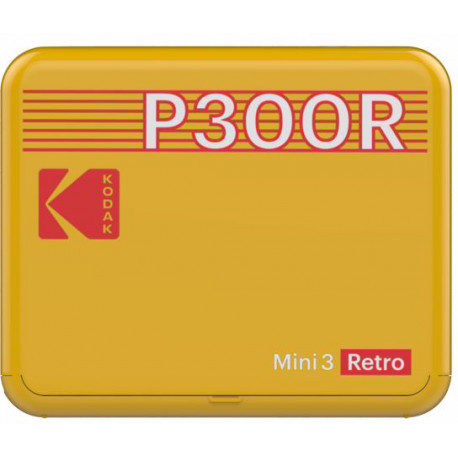 Kodak фотопринтер Mini 3 Plus Retro, желтый