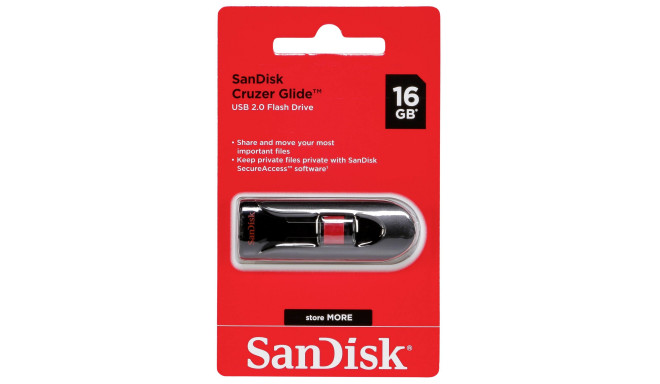 SanDisk mälupulk 16GB Cruzer Glide (SDCZ60-016G-B35)