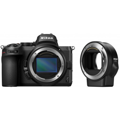 Nikon Z5 kere + objektiivi adaper FTZ