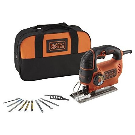 BLACK + DECKER Autoselect pendulum jigsaw KS901SESA2 (orange / black, pocket, 620 watt)