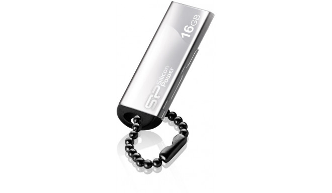Silicon Power flash drive 16GB Touch 830, silver