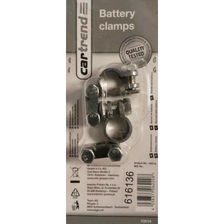 Akuklemmid 2tk 6v 12v standartsed