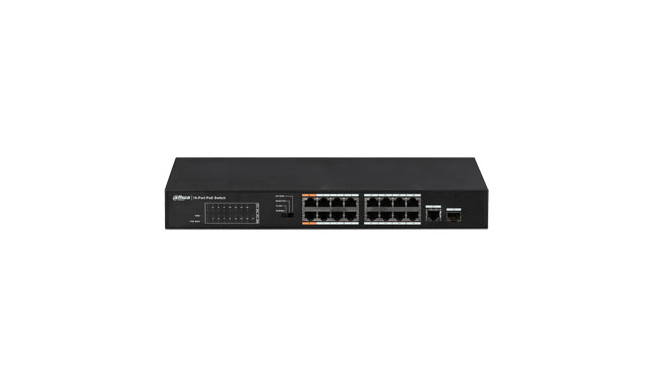 PoE switch 100Mbps 16portu+1G uplink