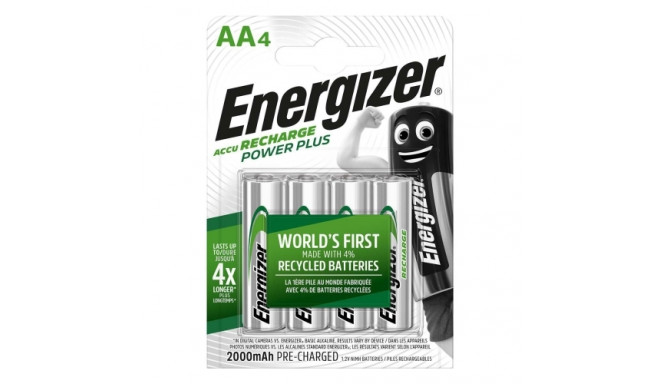 Energizer PRECHARGED HR6 2000MAH ALWAYS READY BLISTERA IEPAKOJUMĀ 4GB.