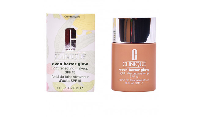 CLINIQUE EVEN BETTER GLOW light reflecting makeup SPF15 #honey