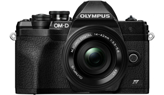 Olympus OM-D E-M10 Mark IV + 14-42mm EZ Kit, black/black