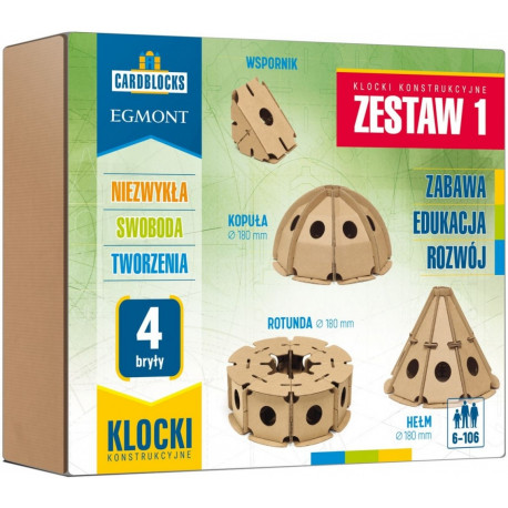 Cardboard construction blocks Set 1