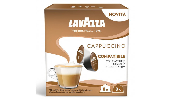 Lavazza кофейные капсулы Cappuccino 8+8 шт.