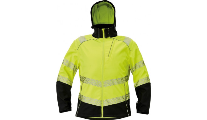 Cerva Knoxfield profi softshell Hi-Vis kollane S