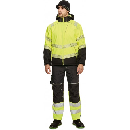 Cerva Knoxfield profi softshell Hi-Vis kollane 5XL