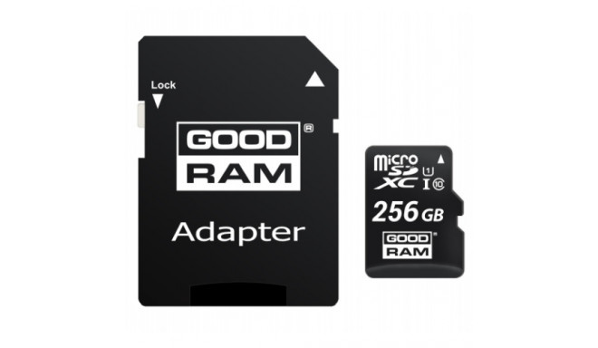 Goodram mälukaart microSDHC 256GB Class 10 UHS-I + adapter