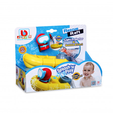 BB JUNIOR vannas rotaļlieta Splash 'N Play Rescue Raft, 16-89014