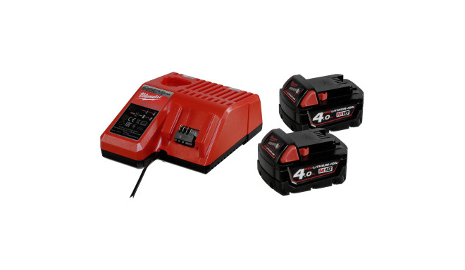 Milwaukee M18BPP2C-402C 2 piece M18 Compact Power Pack