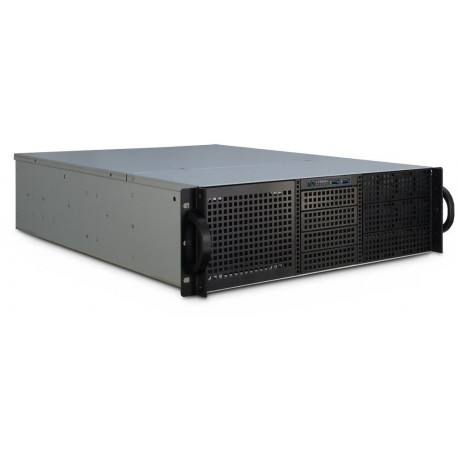 Inter-Tech korpus 3U 30240, must (avatud pakend)