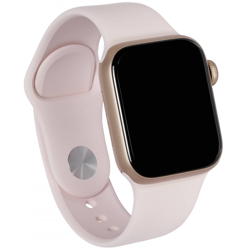 Apple Watch SE 40mm Gold Aluminum Case with Pink Sport Band (GPS) - Very  Good 190199760523