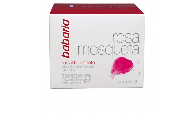 BABARIA ROSA MOSQUETA HIDRATANTE 24H crema facial SPF15 50 ml