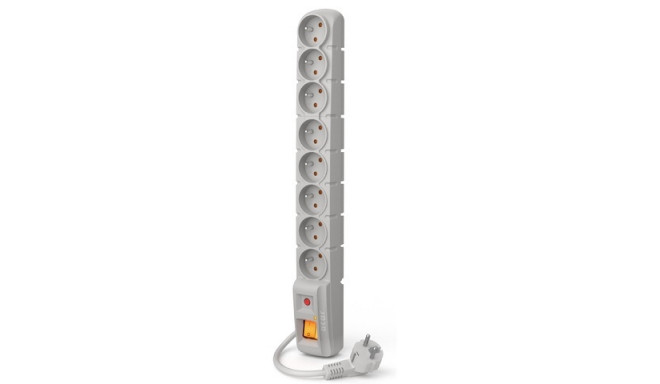 SURGE PROTECTOR ACAR S8 3M 8X FRENCH OUTLETS GREY