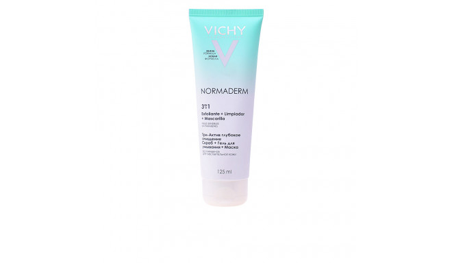 VICHY NORMADERM 3 EN 1 exfoliante, limpiador y mascarilla 125 ml