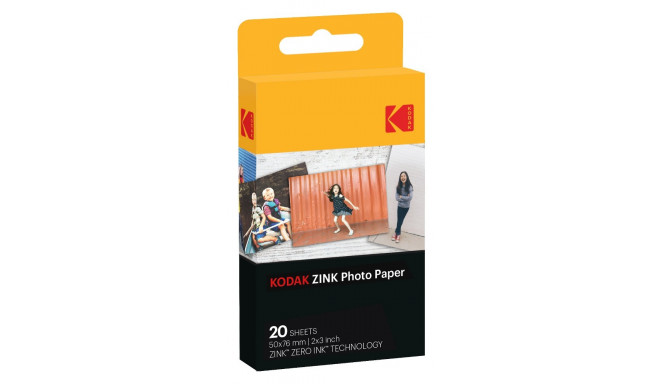 Kodak photo paper Zink 2x3 20 sheets