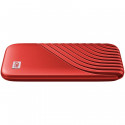 WD My Passport External SSD 500GB, USB 3.2, Red, 1050MB/s Read, 1000MB/s Write, PC & Mac Compatiable