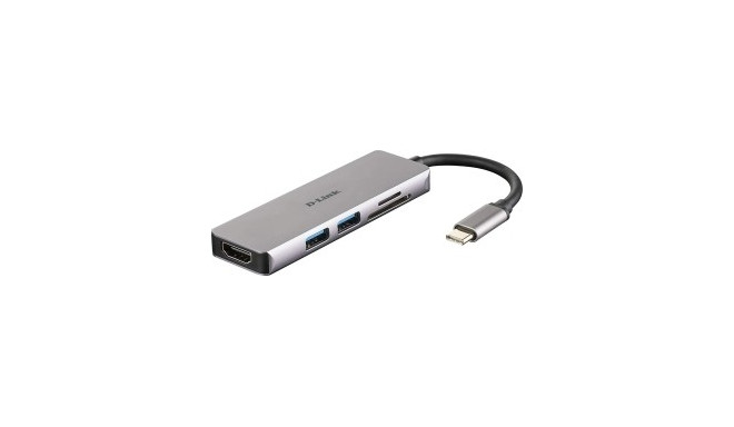 D-Link DUB-M530 USB 3.0 Hub 5 Port USB-C Hub (HDMI, SD, mSD)