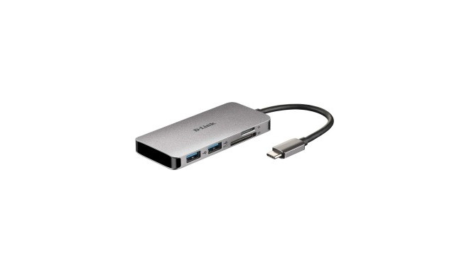 D-Link DUB-M610 USB 3.0 Hub 6 Port USB-C Hub (HDMI, SD, mSD, USB-C)