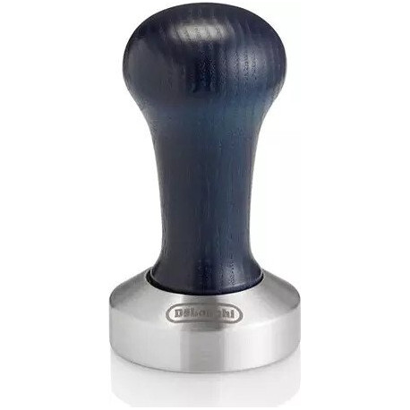 DeLonghi coffee tamper DLSC058, press (dark blue / stainless steel, for portafilter espresso machine