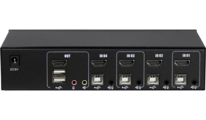 Inter-Tech KVM Switch AS-41HA HDMI, KVM switch