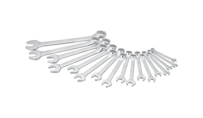 Hazet combination wrench set 603 / 17N, 17 pieces, wrench (chrome-plated)