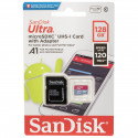 SanDisk memory card microSDXC 128GB Ultra A1 120MB/s + adapter (SDSQUA4-128G-GN6MA)