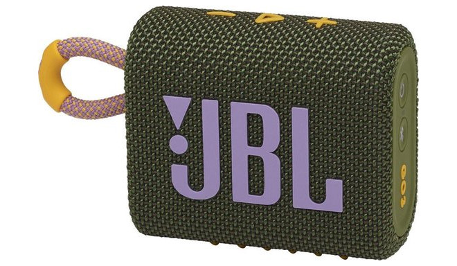 JBL juhtmevaba kõlar Go 3 BT, roheline