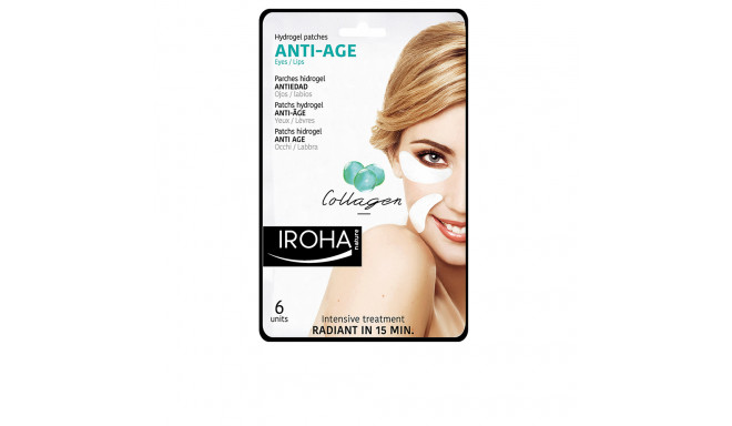 IROHA EYES & LIPS hydrogel patches collagen anti-age 6 pcs