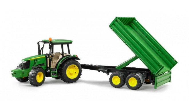 Bruder John Deere Tractor with trailer