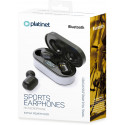 Platinet earphones Sport + charging station PM1050, black