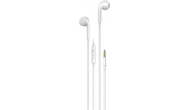 Vivanco наушники + микрофон Stereo Earbuds, белые (61741)