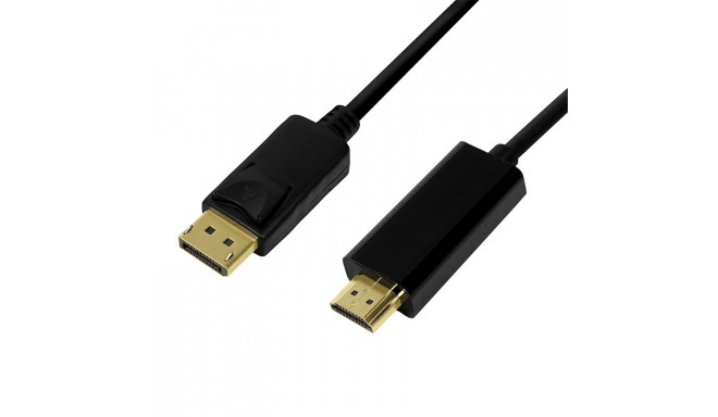 DisplayPort cable 1.2 to HDMI 1.4, black, 1m