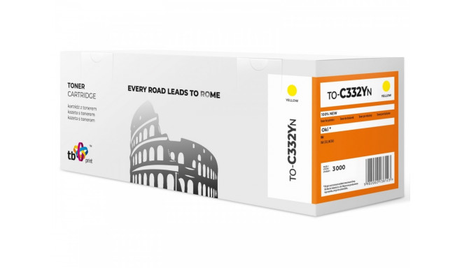 Toner for OKI C332 TO-C332YN YE 100% new