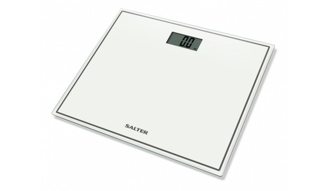 Salter 9207 WH3R Compact Glass Electronic Bathroom Scale - White