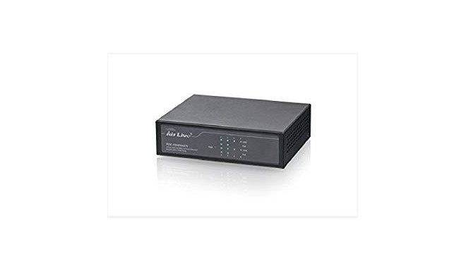 AirLive POE-FSH804ATI network switch Fast Ethernet (10/100) Power over Ethernet (PoE) 1U Black