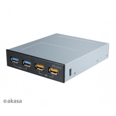 AKASA USB nabÃjecà panel 2x USB 3.0 + 2x USB fast