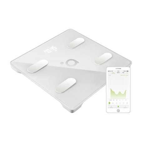 ACME SC202 personal scale Square Silver, Transparent, White Electronic personal scale