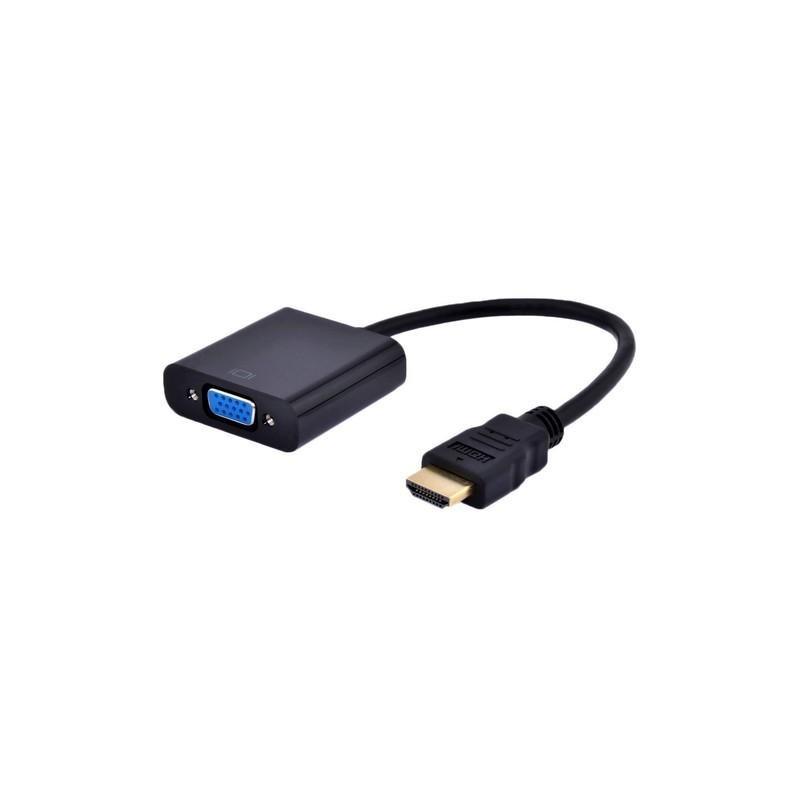 Конвертер адаптер переходник HDMI на VGA видео с аудио 1080P + 3.5 Audio