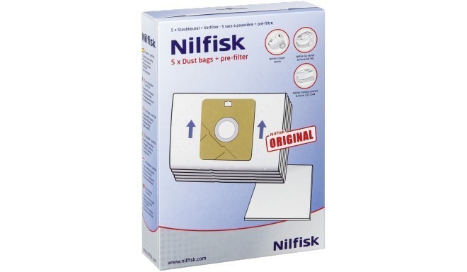 Nilfisk Vacuum Bags GM60 5+1 + Pre Filter  for Coupe Neo