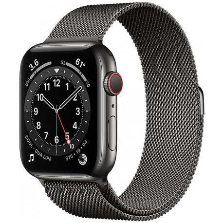 Apple Watch 6 GPS + Cellular 44mm Stainless Steel Milanese Loop, graphite (M09J3EL/A)